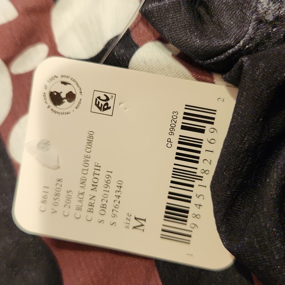 FP Movement Tempo Sport Mode M Black Tank Top Buti Logo Clove Stripe Free People - Picture 12 of 14